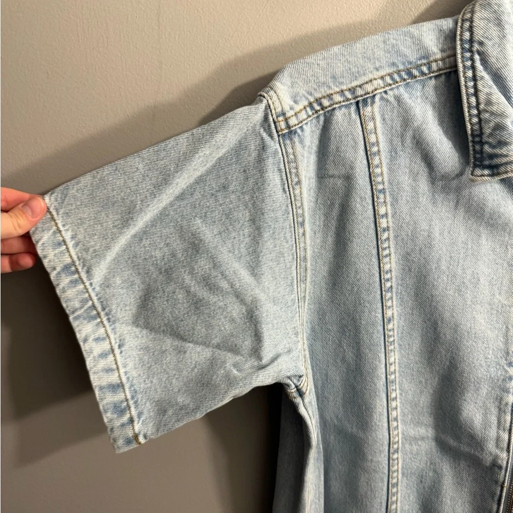 We The Free On the Run Coverall Light Blue Denim Size Small - Picture 5 of 11